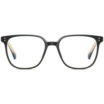 Ochelari pentru calculator Blue Light negri REFFY BF2081C1 cu ramă pătrată vedere frontală