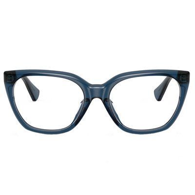 Ochelari damă Ralph RA7180U 6119 55 formă butterfly shiny blue crystal