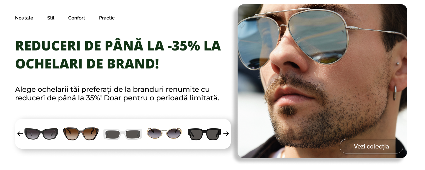 Ochelari de brand cu reducere de până la 35% – colecție Reffy Optic