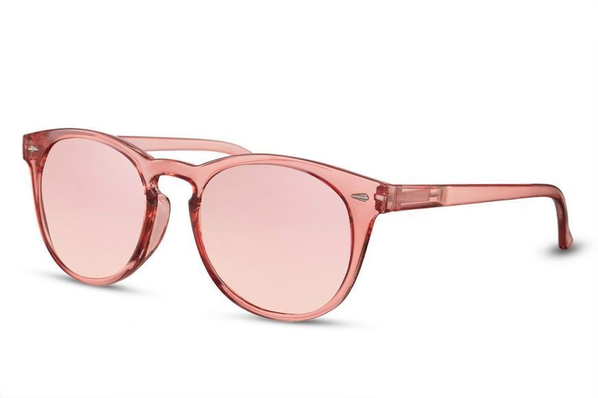 Ochelari de soare roz din plastic p/u femei 2485 2485 foto