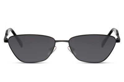 Ochelari de soare ovali unisex negri metal 2861 2861 foto