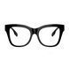 Ochelari Burberry BE2388 3001 52 &mdash; formă cat-eye, ramă neagră lucioasă, design elegant feminin
