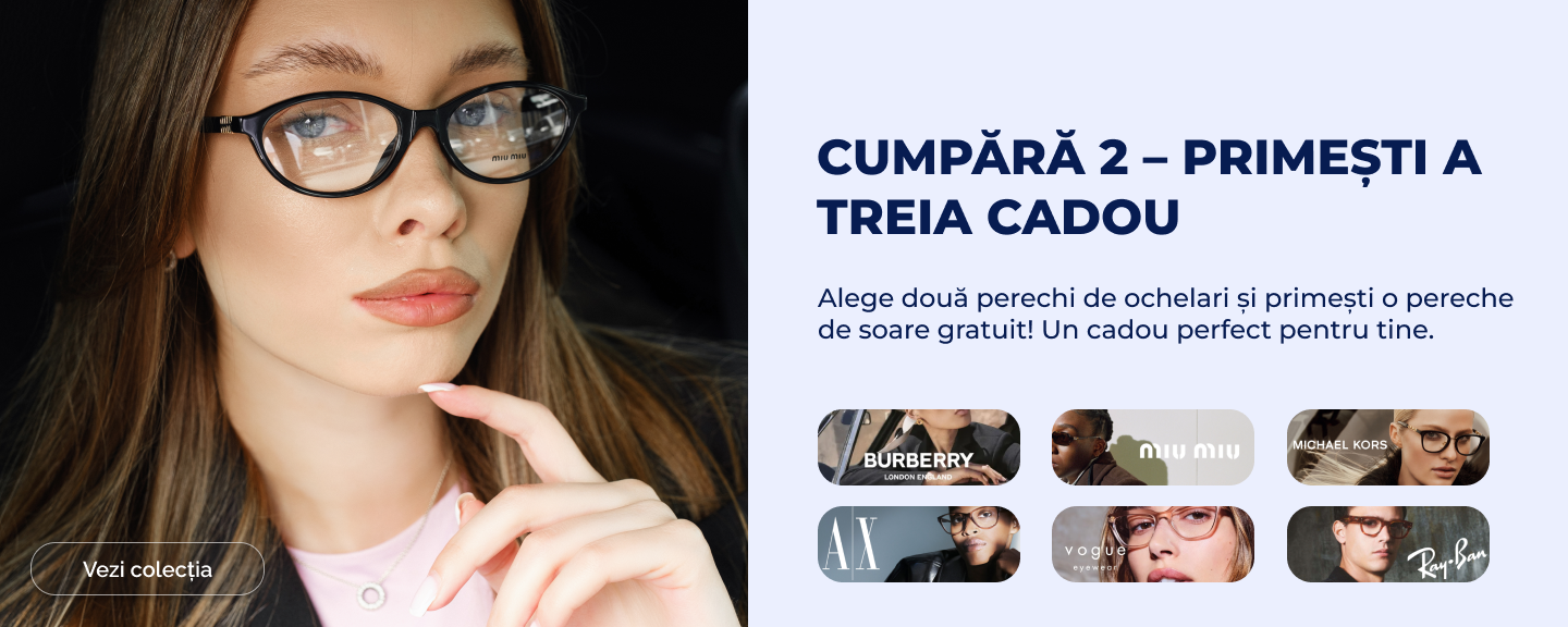 Ochelari de vedere clip-on pentru femei – promoție cumpără 2 și primești a 3-a pereche cadou în Reffy Optic