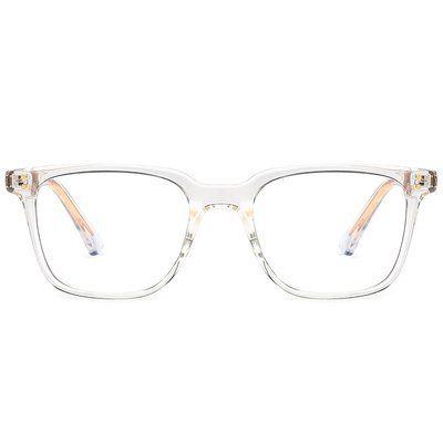 Ochelari pentru calculator Reffy RBF2082C2 cu filtru Blue Light, ramă transparentă, vedere frontală