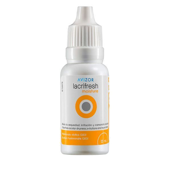 Picături pentru ochi Avizor Lacrifresh Moisture 0,10% 15 ml cu hialuronat de sodiu, compatibile cu lentilele de contact