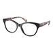 Очки Ralph Lauren RA7141 6007 54 &mdash; форма cat eye, глянцевая чёрная оправа, лёгкий ацетат
