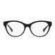 Ochelari Ralph Lauren RA7141 6007 54 &mdash; formă cat eye, ramă neagră lucioasă, material acetat ușor
