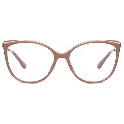 Ochelari pentru calculator cat eye maro REFFY RB2052C2 cu filtru blue light