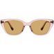 Ochelari de soare cat-eye roz transparenți REFFY RTR99008C4 pentru femei vedere frontală