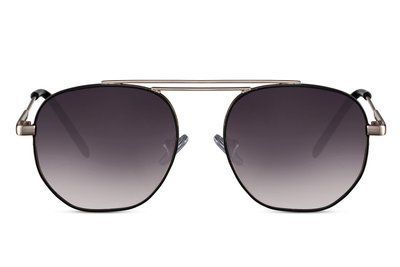 Ochelari de soare pilot unisex auriu cu negru 6123 6123 foto