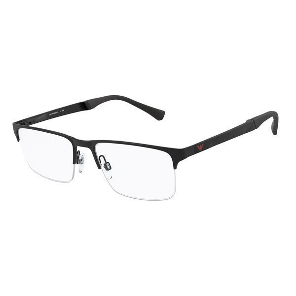 Оправа Emporio Armani EA1110D 3175 &mdash; мужская модель, прямоугольная форма, металлическая синяя рамка, стильный дизайн