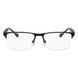 Ramă Emporio Armani EA1110D 3175 &mdash; model masculin, formă dreptunghiulară, ramă metalică albastră, design elegant