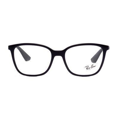 Ramă Ray-Ban RX7066 2000 54 &mdash; design unisex elegant, ramă subțire din plastic negru, stil universal