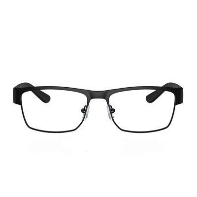 Ramă Armani Exchange AX1065 6000 &mdash; ramă metalică dreptunghiulară, design negru mat, stil universal