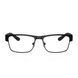 Ramă Armani Exchange AX1065 6000 &mdash; ramă metalică dreptunghiulară, design negru mat, stil universal