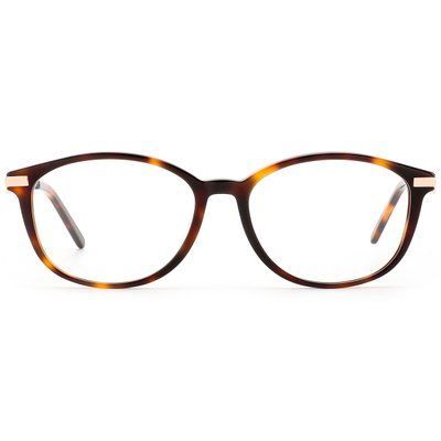 Женская оправа для очков REFFY R1590C2 Havana с элементами Rose Gold &ndash; вид спереди