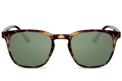 Ochelari de soare patrati unisex havana green 6355 6355 foto