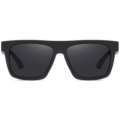 Ochelari de soare polarizați pentru bărbați REFFY RS11104C1 negri cu lentile gri și protecție UV