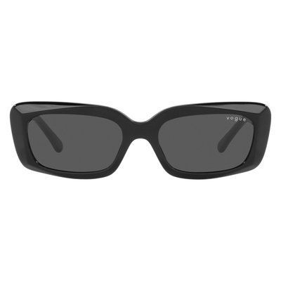 Ochelari de soare Vogue VO5440S W44/87 52 &mdash; formă rectangulară, ramă neagră, lentile cu protecție UV