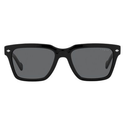 Ochelari de soare Vogue VO5404S W44/87 54, formă dreptunghiulară, ramă neagră, lentile cu protecție UV 100%