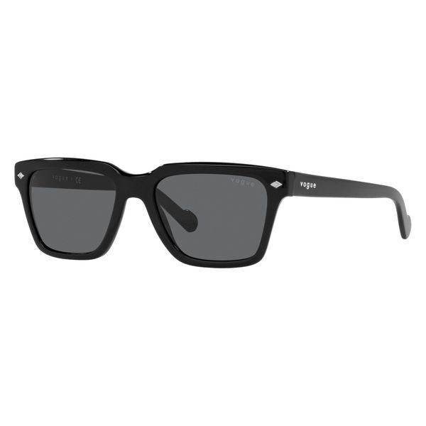 Солнцезащитные очки Vogue VO5404S W44/87 54, прямоугольная форма, чёрная оправа, линзы с 100 % UV-защитой
