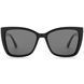 Ochelari de soare cat-eye negri polarizați REFFY RAT7051C1 pentru femei vedere frontală