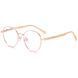 Круглые золотые очки для зрения Reffy R8008C3