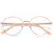 Ochelari de vedere rotunzi aurii Reffy R8008C3 pentru femei