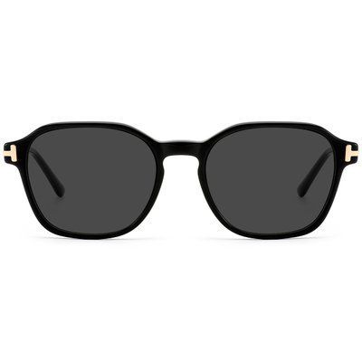 Ochelari de soare unisex REFFY RYD1495C1 din acetat negri cu lentile polarizate gri