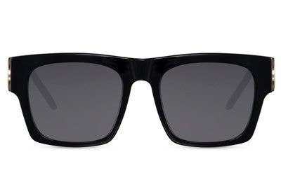 Ochelari de soare rectangulari negri din plastic p/u femei 5523 5523 foto