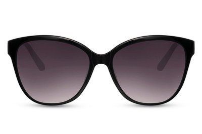 Ochelari de soare ovali din plastic negri p/u femei 2753 2753 foto