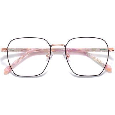 Ochelari de vedere pătrați roz Reffy R8026C4 pentru femei