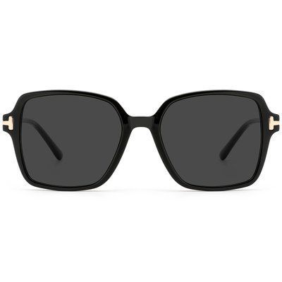Ochelari de soare damă REFFY SG1476C1 din acetat negri cu lentile gri polarizate