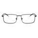 Ramă Armani Exchange AX1069 6000 &mdash; ramă metalică dreptunghiulară, design negru mat, stil universal