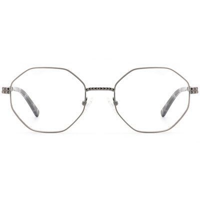 Ochelari de vedere unisex din metal auriu Reffy R86C1, vedere frontală