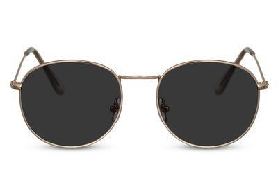 Ochelari de soare rotunzi unisex din metal 2137 2137 foto