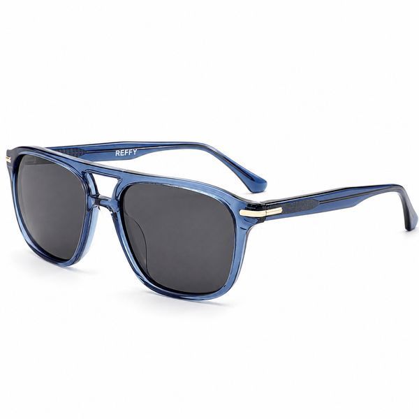 Ochelari de soare polarizați albaștri REFFY SG1321C3 vedere din profil