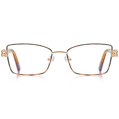 Ochelari de vedere damă Reffy R3171 C3 rectangulari Havana