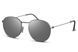Ochelari de soare argintii rotunzi unisex din metal 2141 2141 foto 2