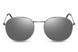Ochelari de soare argintii rotunzi unisex din metal 2141 2141 foto 1