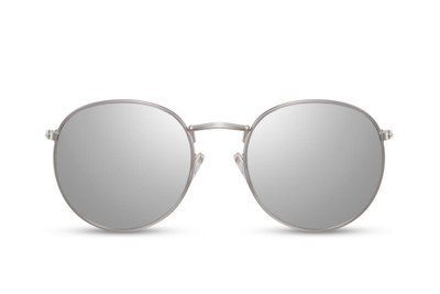 Ochelari de soare rotunzi unisex silver metal 2161 2161 foto