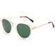 Ochelari de soare unisex panto REFFY SG1477C4 acetat transparent lentile verzi