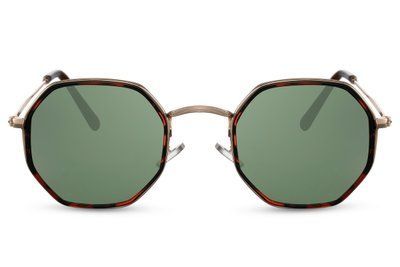 Mini ochelari de soare hexagonal unisex din metal 2738 2738 foto