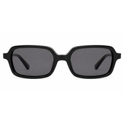 Ochelari de soare negri REFFY RMT002C1 cu lentile gri polarizate vedere frontală