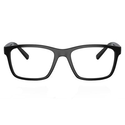Ochelari Armani Exchange AX3114 &mdash; formă dreptunghiulară, ramă neagră (Shiny / Matte), design ușor