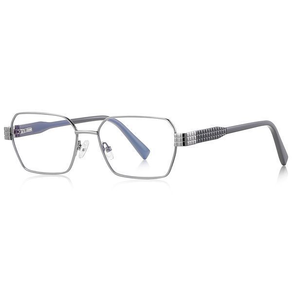Женские очки для зрения Reffy R3161 C5 прямоугольные серебристые