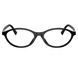 Ramă Miu Miu MU 09XV 16K1O1 51 &mdash; ramă ovală feminină din acetat negru, design elegant