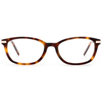 Ramă de vedere pentru femei REFFY R1589C2 tortoiseshell din acetat și metal &ndash; vedere frontală