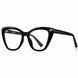 Ochelari pentru calculator damă REFFY BF2148C1 negri Cat Eye cu lentile Blue Light vedere laterală