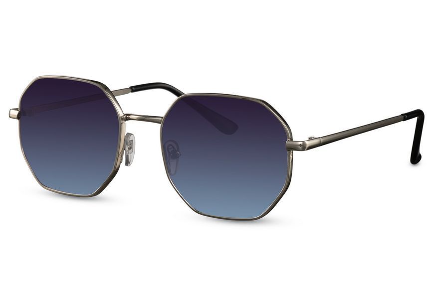 Ochelari de soare hexagonal unisex din metal 2886 2886 foto